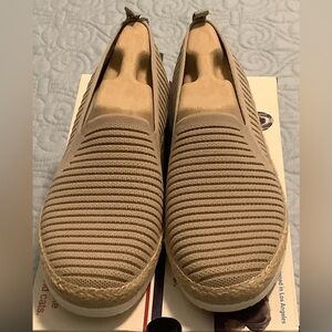 Women's Skechers, BOBS Flexpadrille Pastel Sky Slip-On (Taupe)